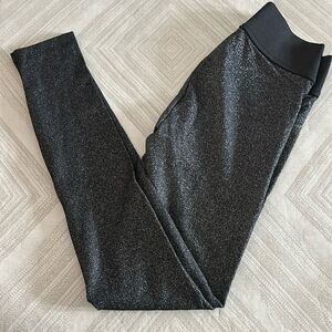 Koral Women’s Silver & Black Sparkle Full Length Leggings
